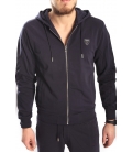 Antony Morato sweatshirt with zip and hood BLUE MMFL00059