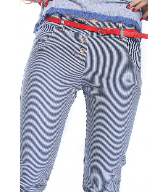 ZIMO Jeans boyfriend baggy with stripes FANTASY Art. 31062 NEW