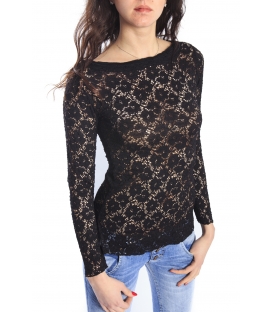 SUSY MIX Jersey with lace BLACK Art. 40100 NEW