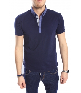 ANTONY MORATO Polo con colletto effetto camicia BLU MMKS00528