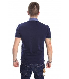 ANTONY MORATO Polo con colletto effetto camicia BLU MMKS00528