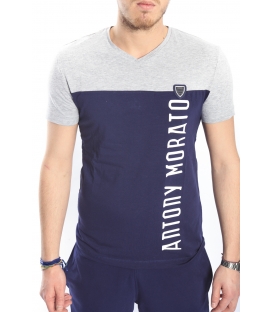 ANTONY MORATO T-shirt con scritta BLU MARINE MMKS00610
