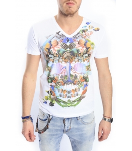 ANTONY MORATO T-shirt con stampa FANTASY BIANCO MMKS00616