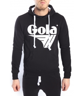 GOLA Felpa con cappuccio e stampa BLACK GOU300