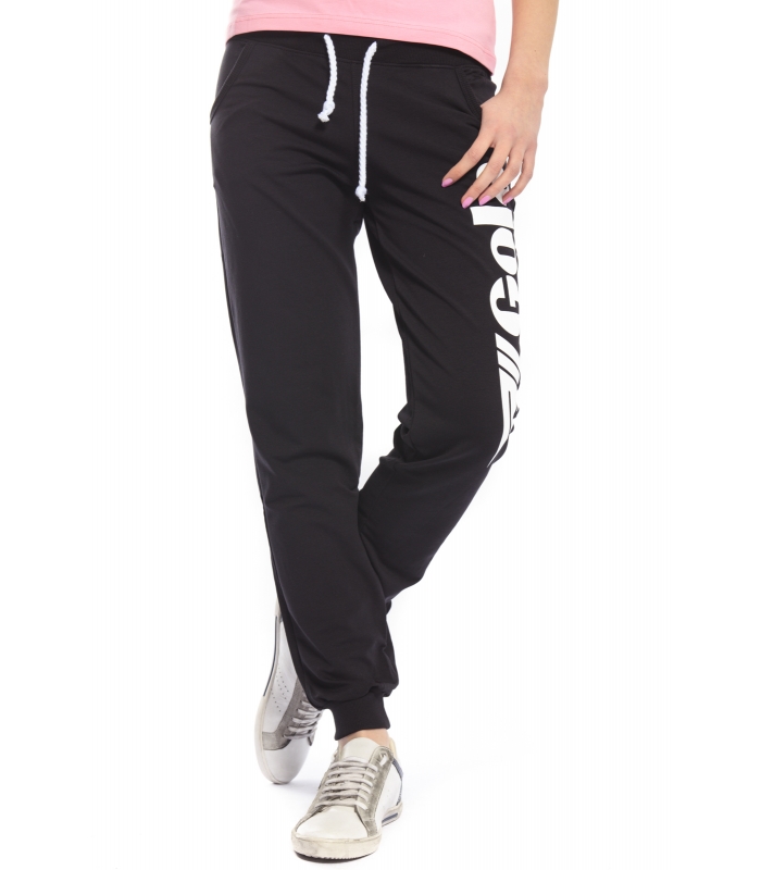 GOLA Pantalone in felpa con stampa NERO GOD161