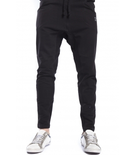 STK SUPER TOKYO Pantalone in felpa baggy NERO STK1176 