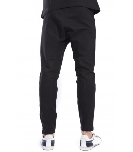 STK SUPER TOKYO Pantalone in felpa baggy NERO STK1176 