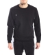 STK SUPER TOKYO Sweatshirt with eco leather BLACK STK1121
