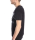 STK SUPER TOKYO T-shirt with eco leather BLACK STK1148