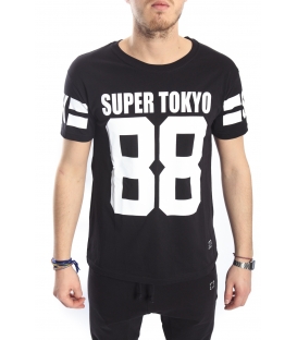 STK SUPER TOKYO T-shirt with print BLACK STK1140