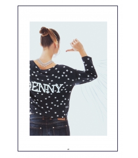 DENNY ROSE Maglia / T-shirt con stelle NERO 46DR61020 