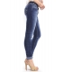 PLEASE jeans slim fit with zip DENIM P21 