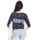 DENNY ROSE Maglia / T-shirt con stelle NERO 46DR61020 