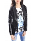RINASCIMENTO Jacket in eco-leather BLACK Art. CFC0066045003