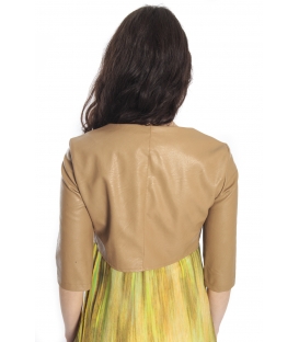 RINASCIMENTO Jacket in eco-leather BEIGE Art. CFC0066390003