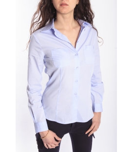 DENNY ROSE Camicia in cotone AZZURRO 46DR41029 