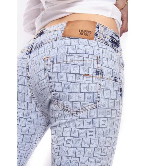 DENNY ROSE Pants with print FANTASY 46DR21004