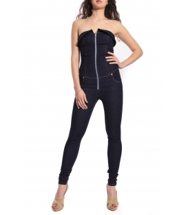 DENNY ROSE Jumpsuit in DENIM with zip 46DR21020