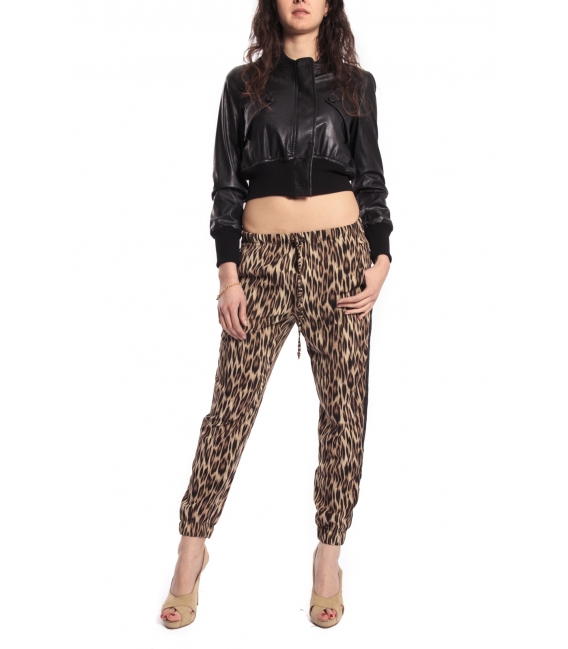 DENNY ROSE Pants with print ANIMALIER 46DR21026 