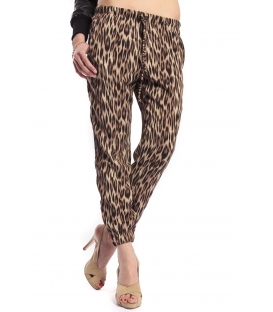 DENNY ROSE Pants with print ANIMALIER 46DR21026 