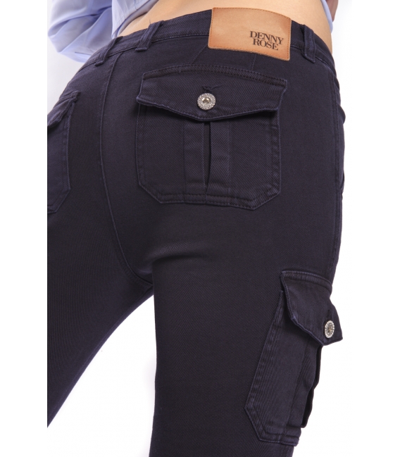 DENNY ROSE Pants with pockets BLUE 46DR21002 