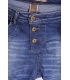 PLEASE jeans boyfriend baggy 3 buttons DENIM + 3D P78 DENIM 