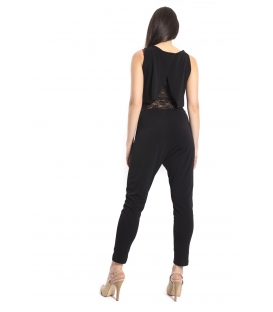 RINASCIMENTO Jumpsuit with lace BLACK Art. CFC0067019003