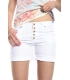 SLIDE OF LIFE Shorts baggy buttons WHITE art. 8283