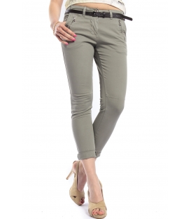 SLIDE OF LIFE Jeans cinos baggy with zip GREEN Art.814257