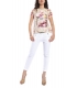 SLIDE OF LIFE Jeans cinos baggy with zip WHITE Art. 814257