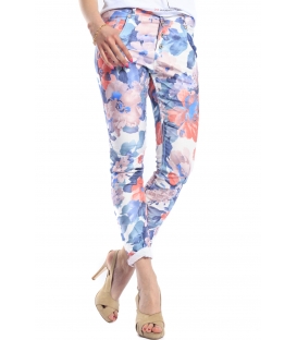 SLIDE OF LIFE Jeans baggy con fantasia fiori FANTASY Art.815112