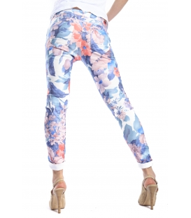 SLIDE OF LIFE Jeans baggy con fantasia fiori FANTASY Art.815112