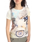 SLIDE OF LIFE T-shirt con stampa WHITE art. F14/1