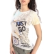 SLIDE OF LIFE T-shirt con stampa WHITE art. F14/1