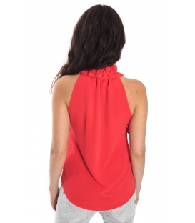 RINASCIMENTO Top/ Canotta con volants ROSSO Art. CFC0068391003