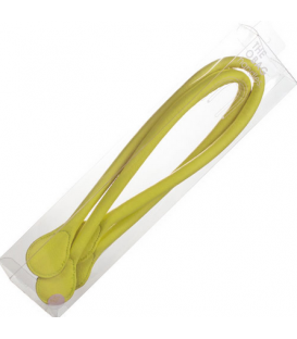 LONG FAUX LEATHER LIME HANDLES O'BAG