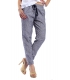 SUSY MIX Linen trousers art 1591 blue line