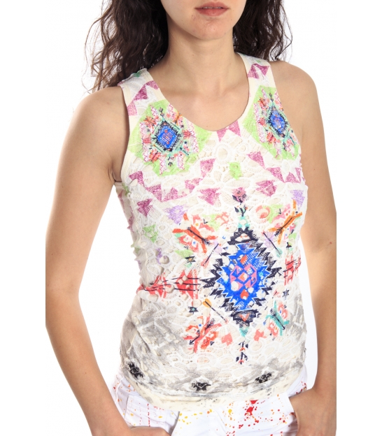 Joie Clair T Shirt Top Ethnic Print Fantasy Art Tzq0011390