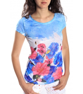 JOIE CLAIR T-shirt con stampa BLU FANTASY Art. MIO221390