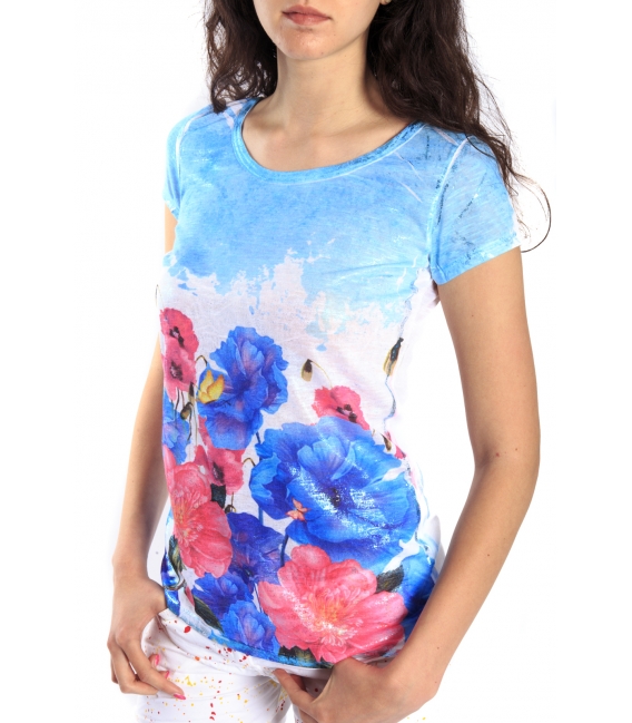 JOIE CLAIR T-shirt con stampa BLU FANTASY Art. MIO221390