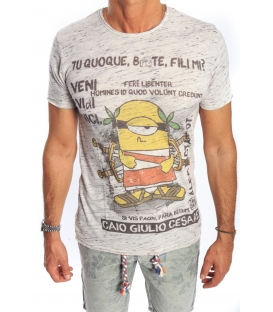 GIANNI LUPO T-shirt with print MINIONS GREY Art. 1816-19 