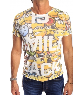 GIANNI LUPO T-shirt con stampa YELLOW Art. 1816-13