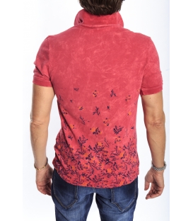 GIANNI LUPO Polo con stampa ROSSO Art. 8423