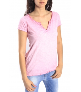 SUSY MIX T-shirt serafino PINK Art. 1541