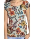 SUSY MIX T-shirt print with flowers GREEN Art. 3647