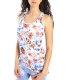 SUSY MIX Top with flowers WHITE Art. 743