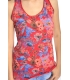 SUSY MIX Top with flowers RED Art. 743