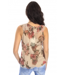 SUSY MIX T-shirt / Blusa in fantasia BEIGE Art. 16013