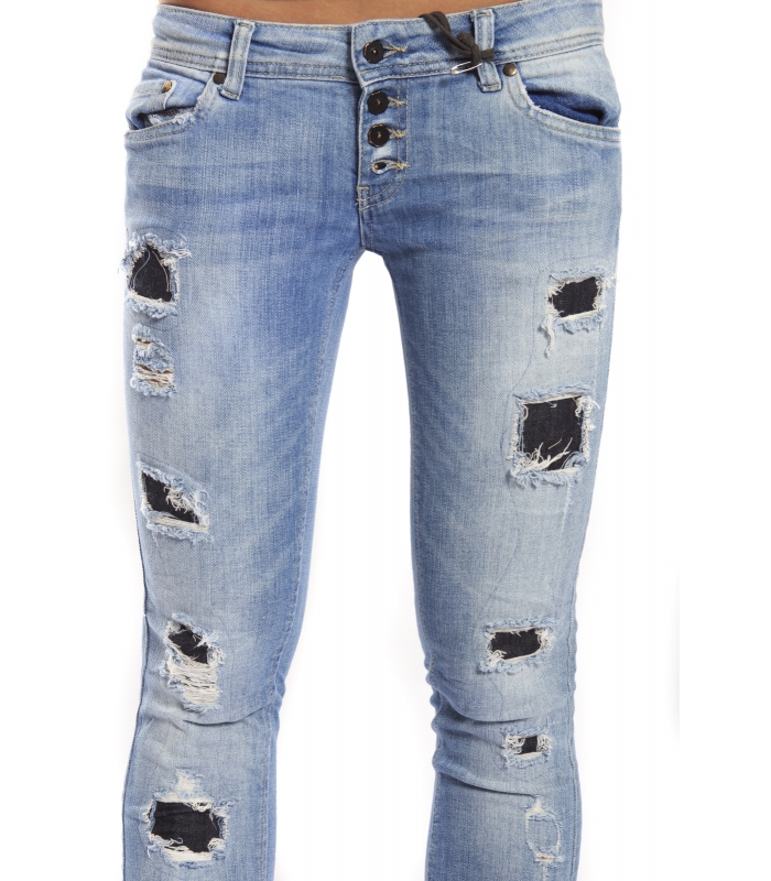 525 by Einstein jeans slim fit with patches DENIM P554500