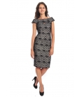 RINASCIMENTO Long dress with lace BLACK Art. CFC0013238002